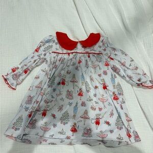 Charming Red and White Kids Casual Dress